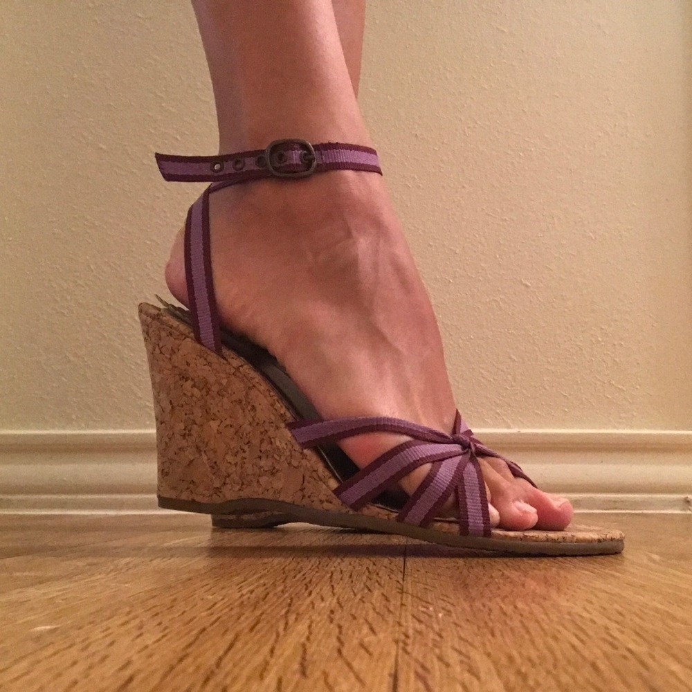 Gap cork wedge sandals
